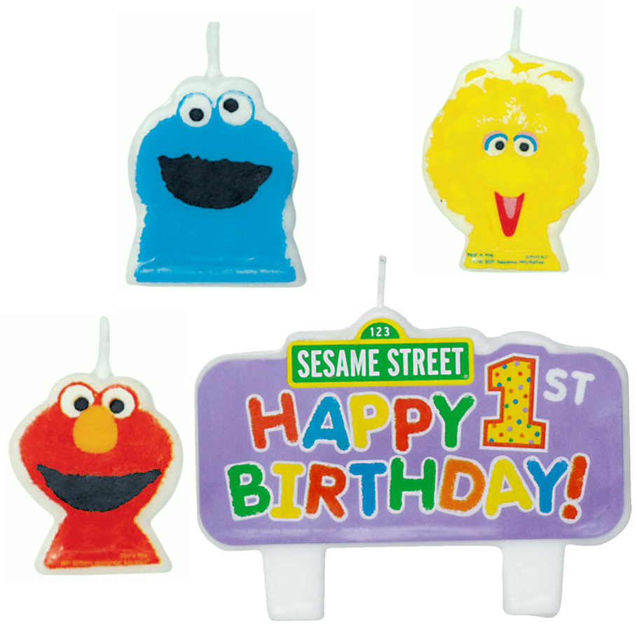 Sesame Street Cake Candles
