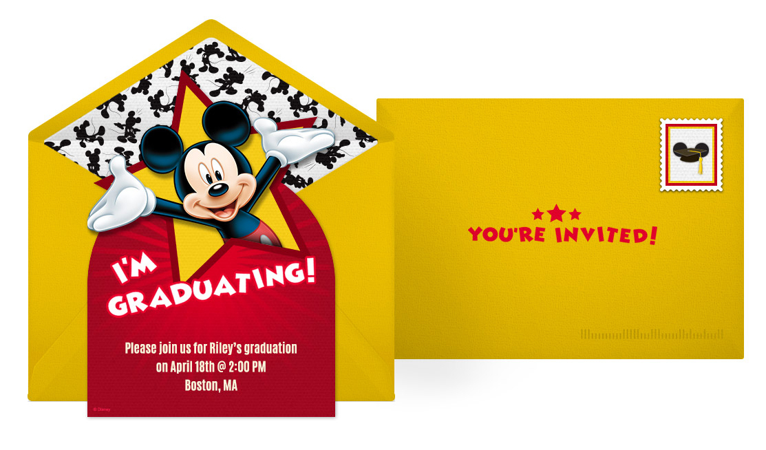 free Mickey Mouse online invitation