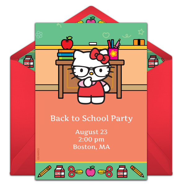 Hello Kitty online invitation